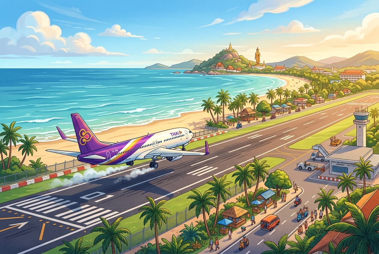อัปเดตใหญ่! สนามบินหัวหินเตรียมเปิดรับเที่ยวบินต่างประเทศ บินตรงกัวลาลัมเปอร์ ดันการท่องเที่ยวคึกคัก