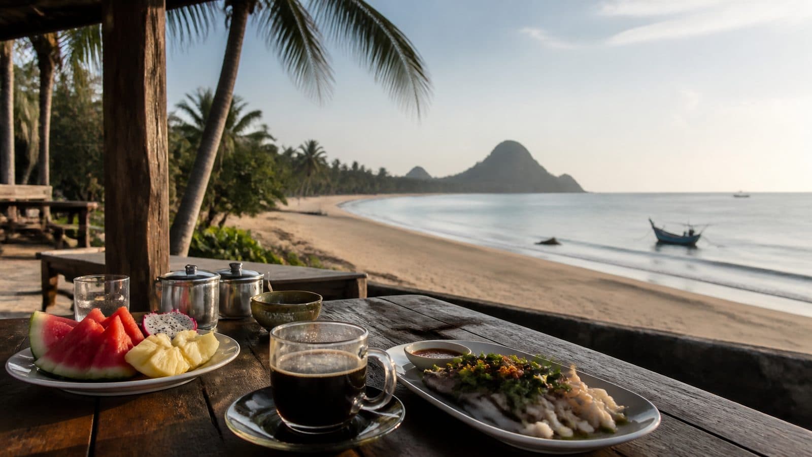 เช้าปากน้ำปราณ: กาแฟ ทะเล และวันที่ไม่ต้องรีบ